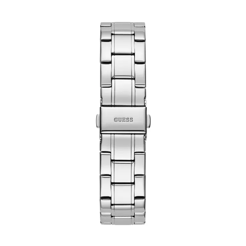 Guess Sparkler Silver-Tone Sunrey Dial Ladies Watch- GW0111L1